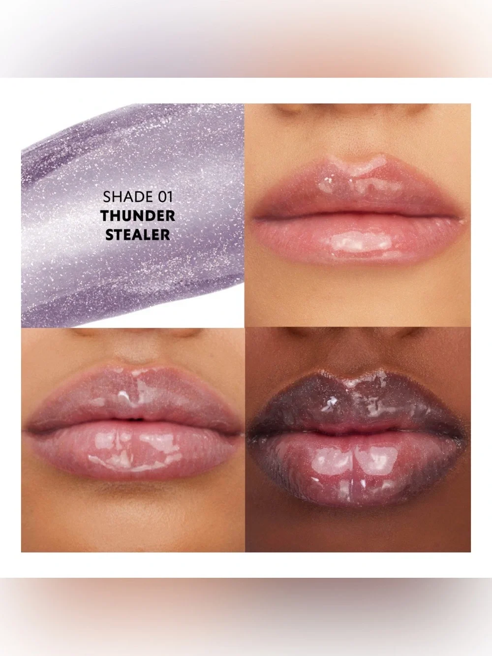 NIB YSL Loveshine Plumping Lip Oil Gloss - Shade 01 Thunder Stealer